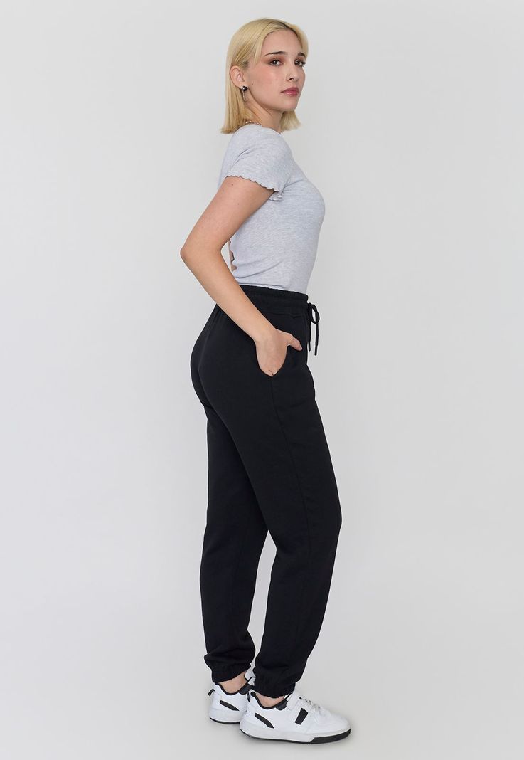 Buzo Mujer Jogger Negro Corona-3