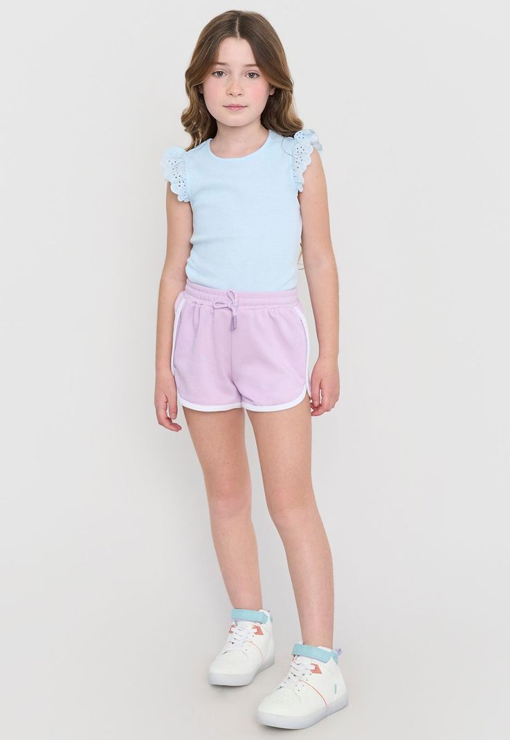 Short Niña Kids Punto Lila Corona-0