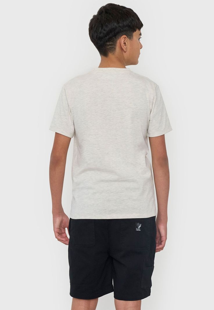 Polera Niño Teen Manga Corta Dragon Ball Gris Corona-1