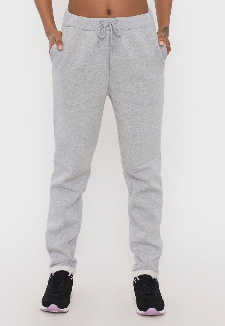 Buzo Mujer Deportivo Skinny Gris Liso Corona-1