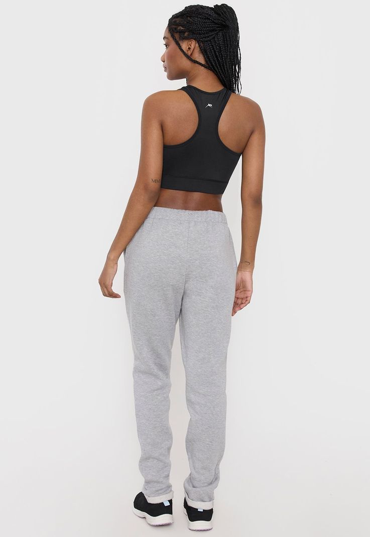 Buzo Mujer Deportivo Skinny Gris Liso Corona-2