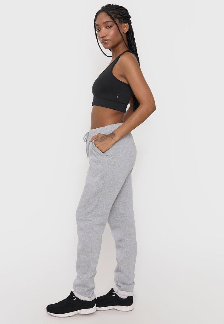 Buzo Mujer Deportivo Skinny Gris Liso Corona-3