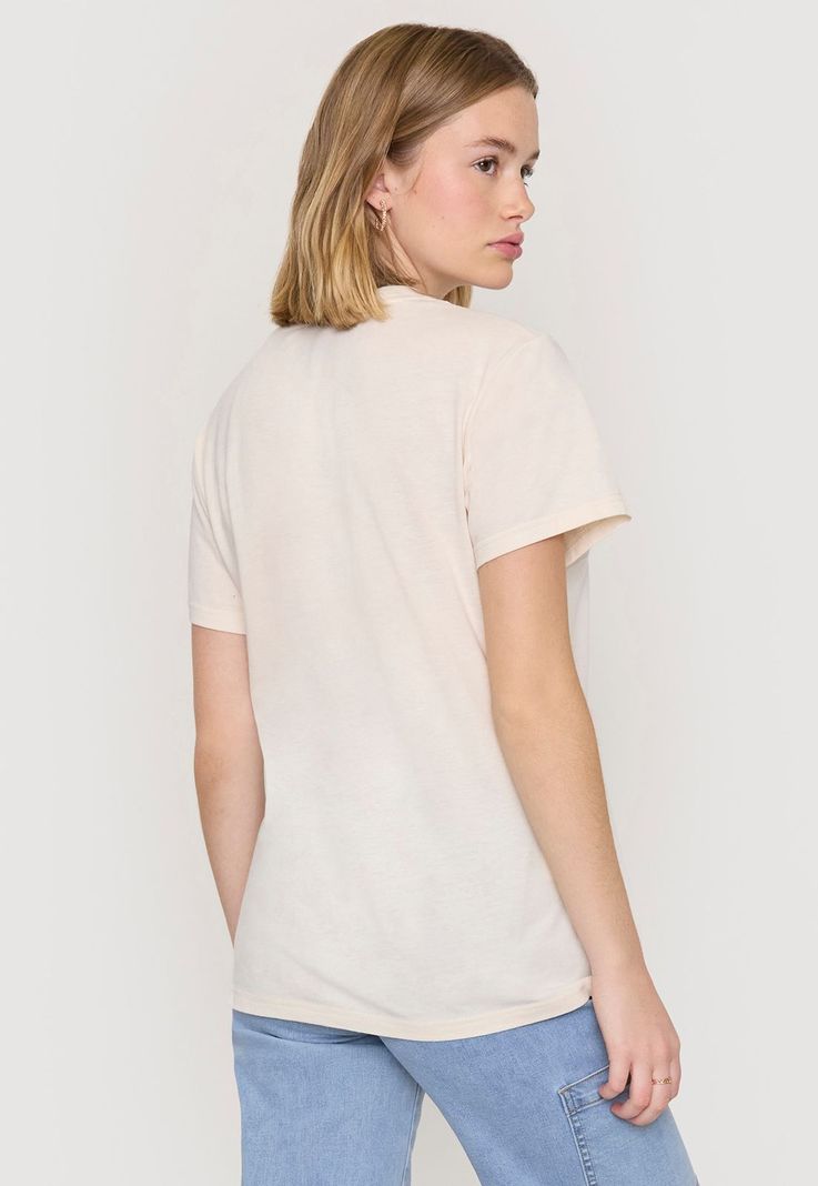 Polera Fun Mujer Beige Oversize Corona-1
