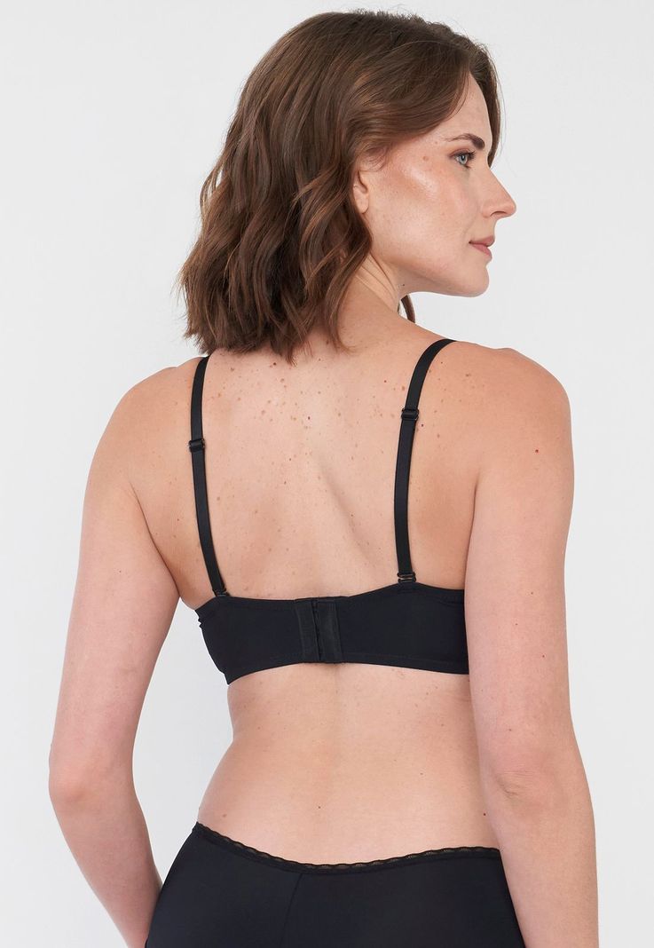 Sostén Mujer Strapless Negro Copa B Corona-1