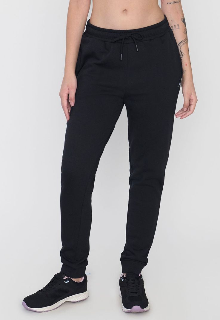 Buzo Mujer Deportivo Jogger Color Negro Corona-1