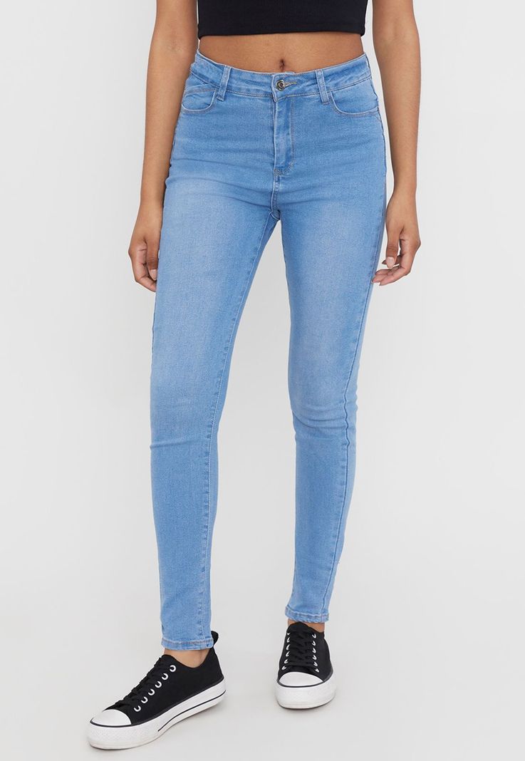 Jeans Básico Push Up Azul Claro - Mujer Corona-0