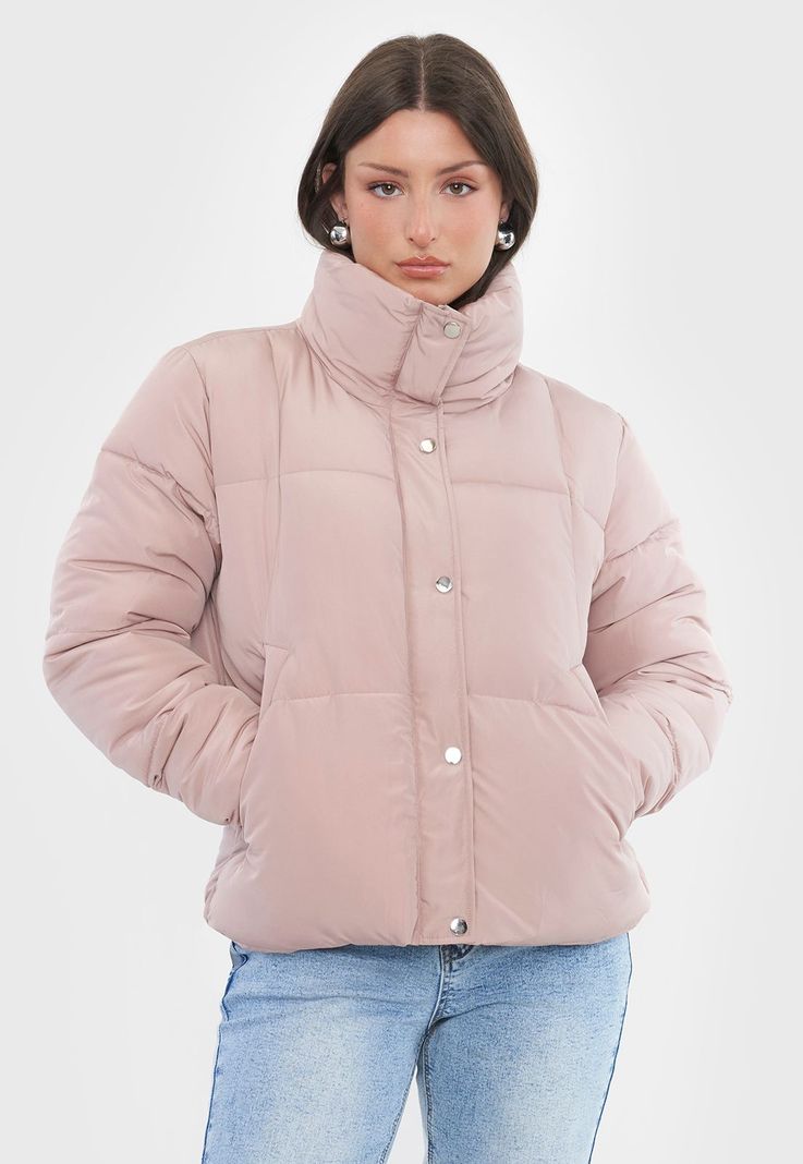 Parka Mujer Clásica Palo Rosa Corona-1
