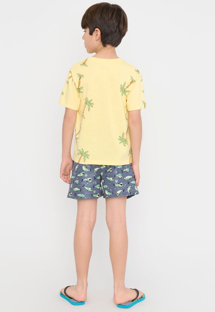 Traje de Baño Niño Kids Fullprint Gris Corona-2
