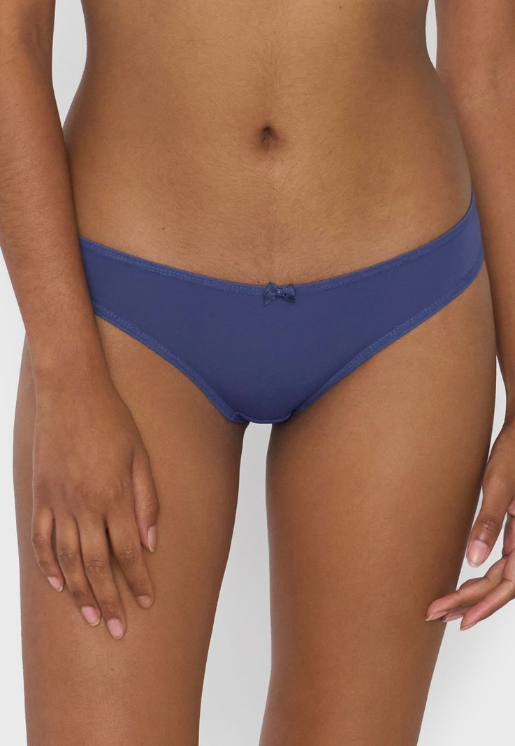 Pantaleta Mujer Microfibra Azul Corona-1