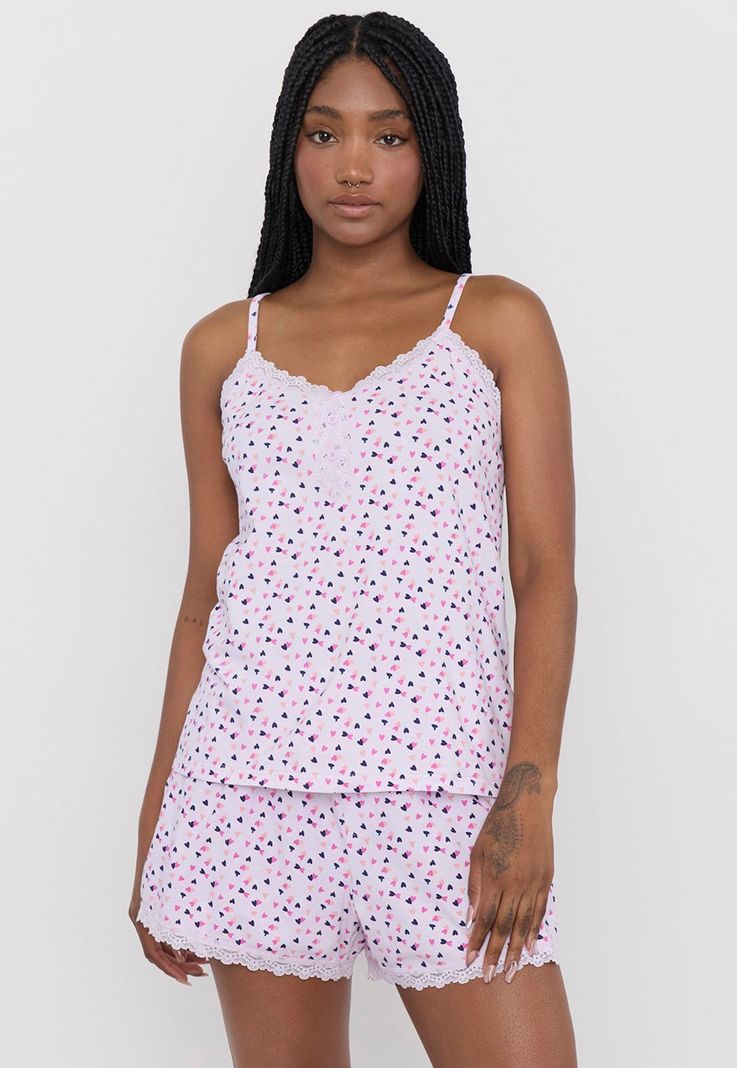 Pijama Mujer Lencero Full Print Lila Corona-0