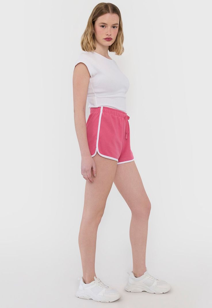 Short Mujer Deportivo Pipping Blanco Corona-3