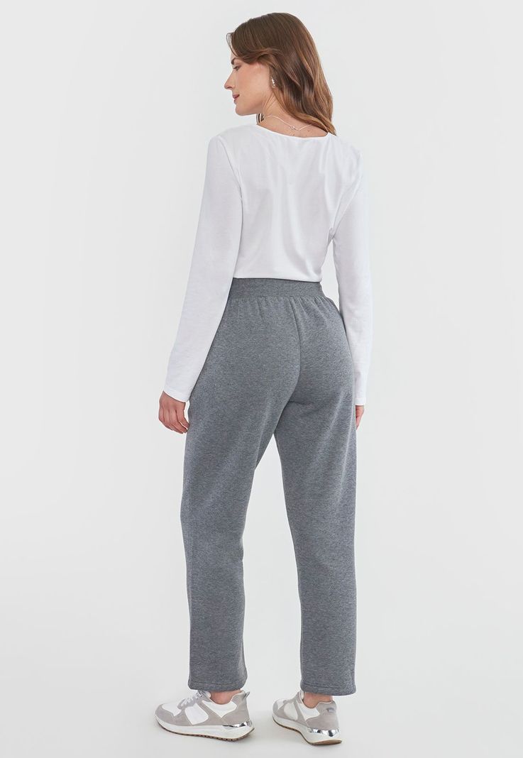 Pantalón Mujer Jogger Gris Melange Corona-2
