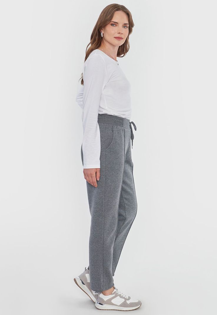 Pantalón Mujer Jogger Gris Melange Corona-3