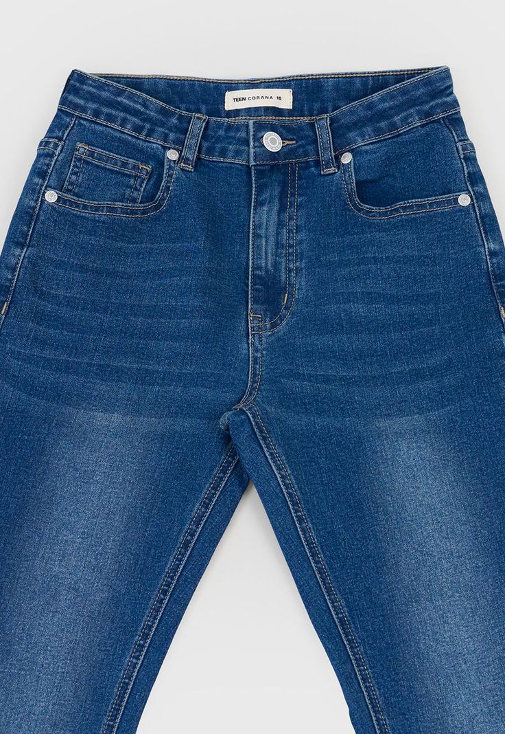 Jeans Niña Teen Flare Color Azul Oscuro Corona-2