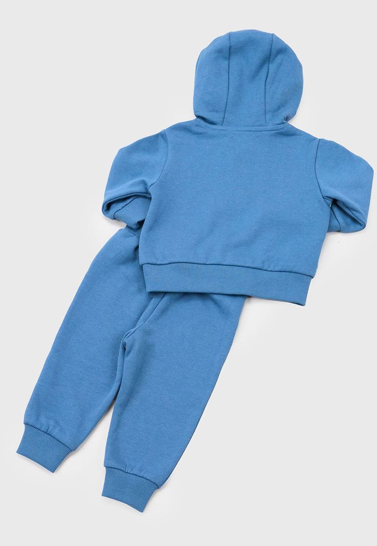 Conjunto Bebe Niño Hoodie Azul Corona-1