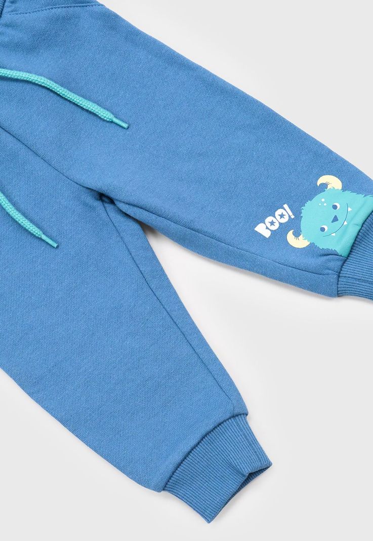 Conjunto Bebe Niño Hoodie Azul Corona-3