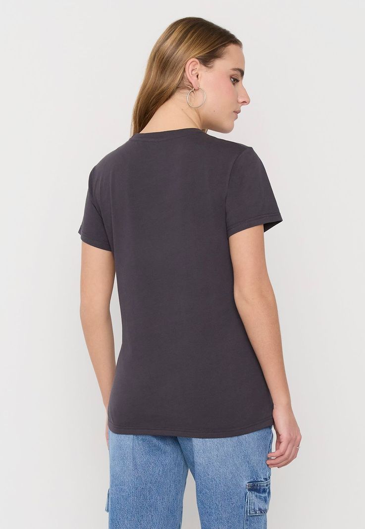 Polera Mujer Fun Oversize Gris Flor Corona-1