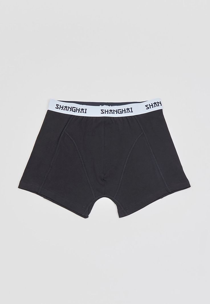 Bóxer Hombre Bipack Pretina Color Blanco/Negro Corona-3