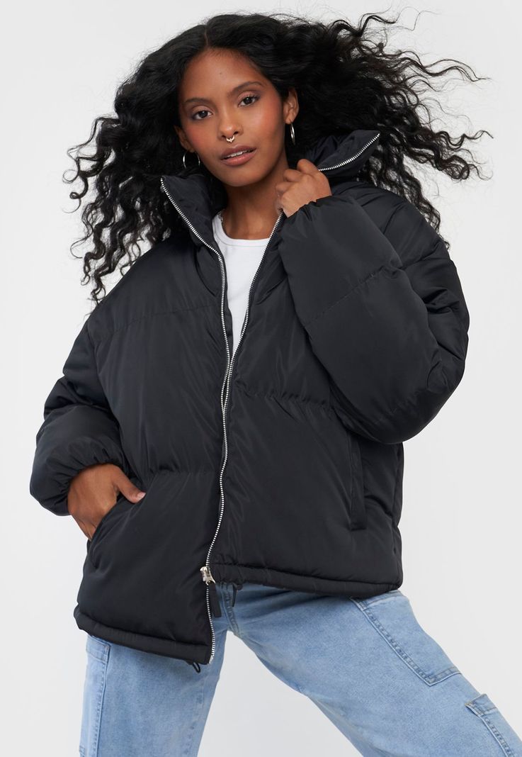 Parka Negro Mujer Puffa Corona-0