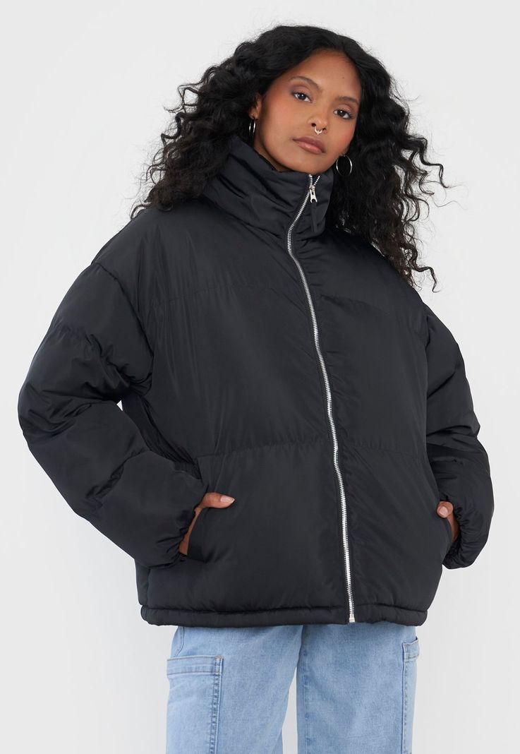Parka Negro Mujer Puffa Corona-1
