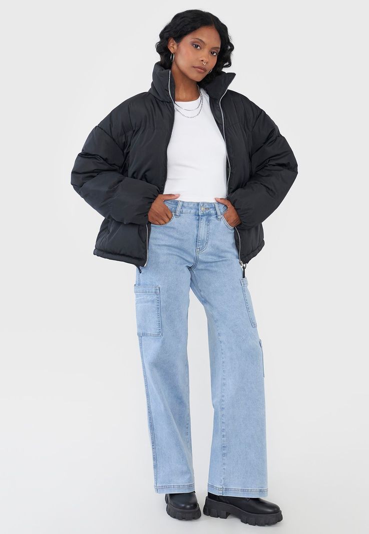 Parka Negro Mujer Puffa Corona-3