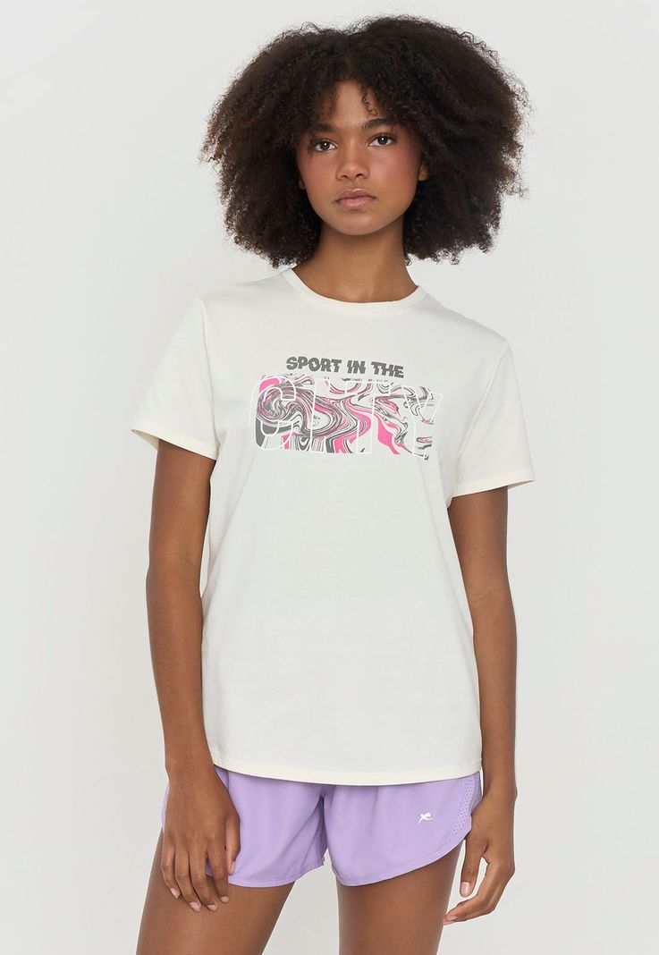 Polera Mujer Deportiva Fun Ecru Corona-0