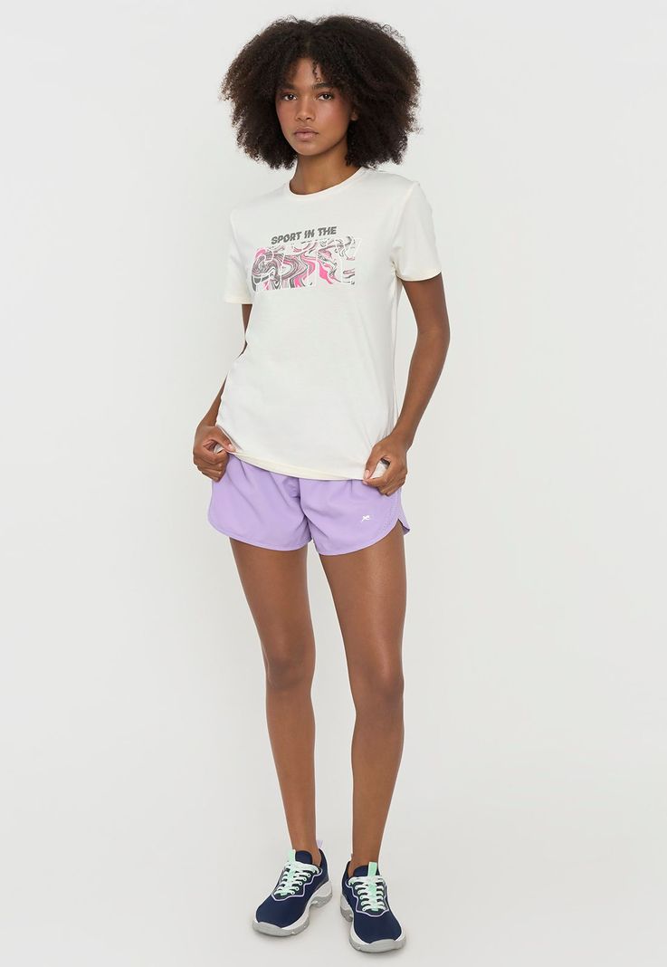 Polera Mujer Deportiva Fun Ecru Corona-3