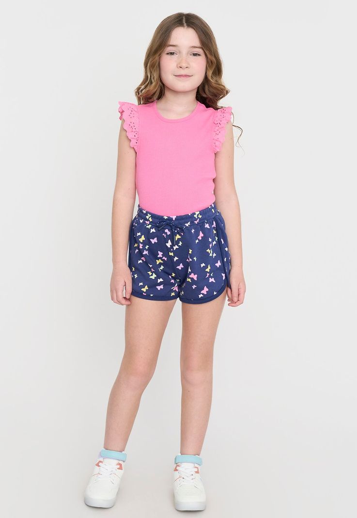 Short Niña Kids Punto Navy Corona-0