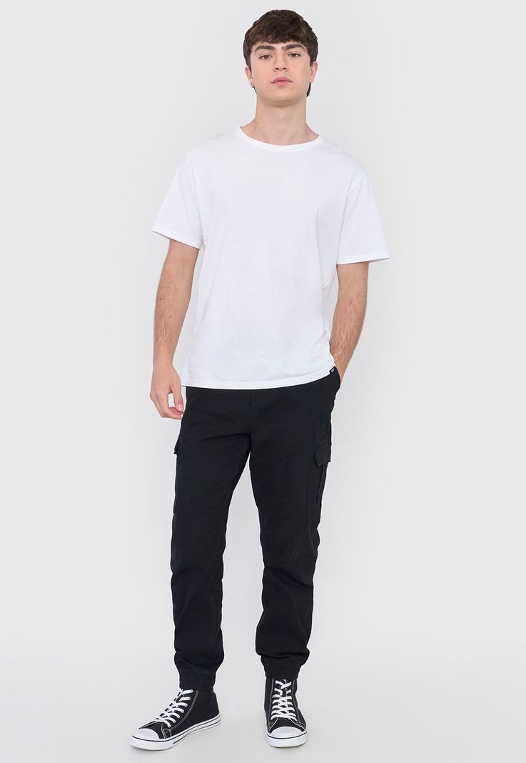 Jogger Hombre Cargo Color Negro Corona-0