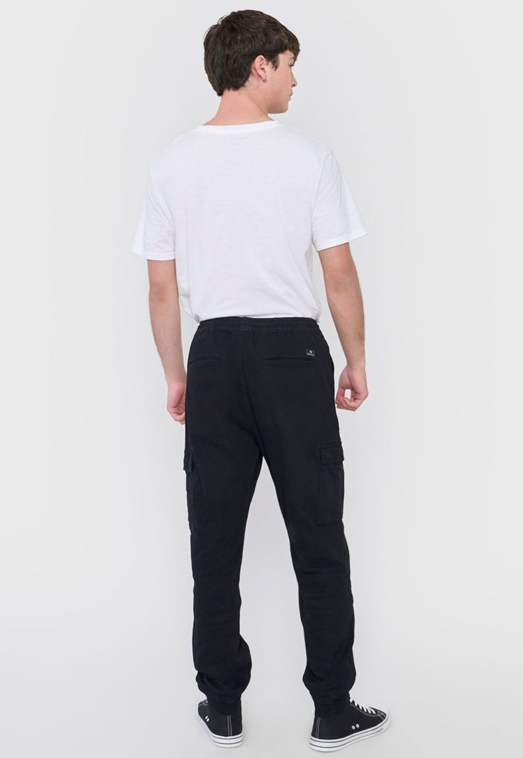 Jogger Hombre Cargo Color Negro Corona-2