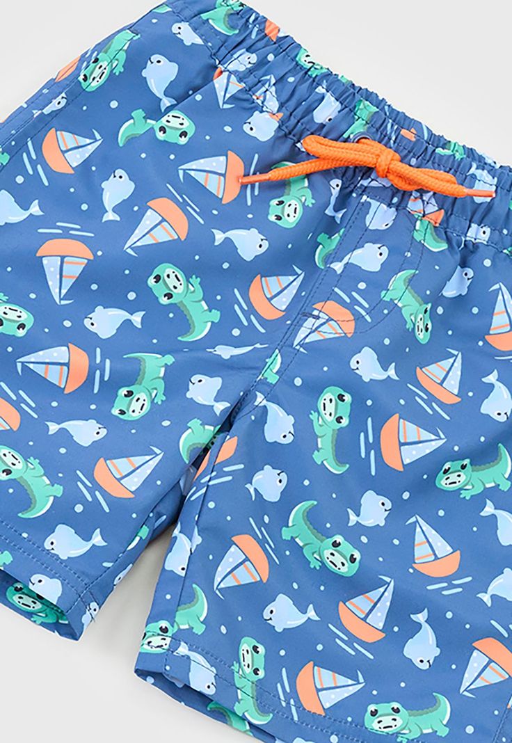 Traje De Baño Bebe Niño Short Navy Corona-2