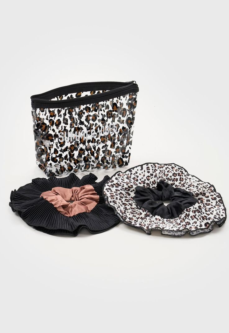 Estuche + Scrunchie Mujer Negro Corona-0