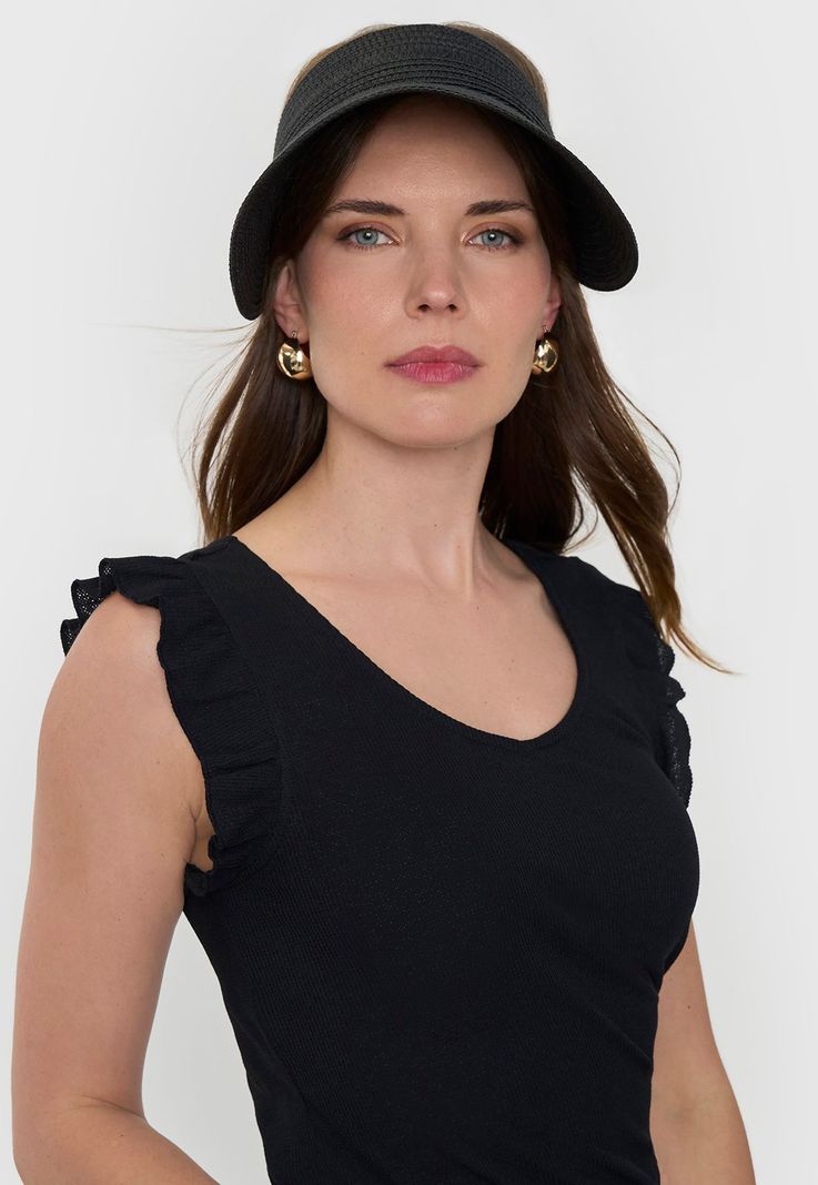 Visera Mujer II Negro Corona-0