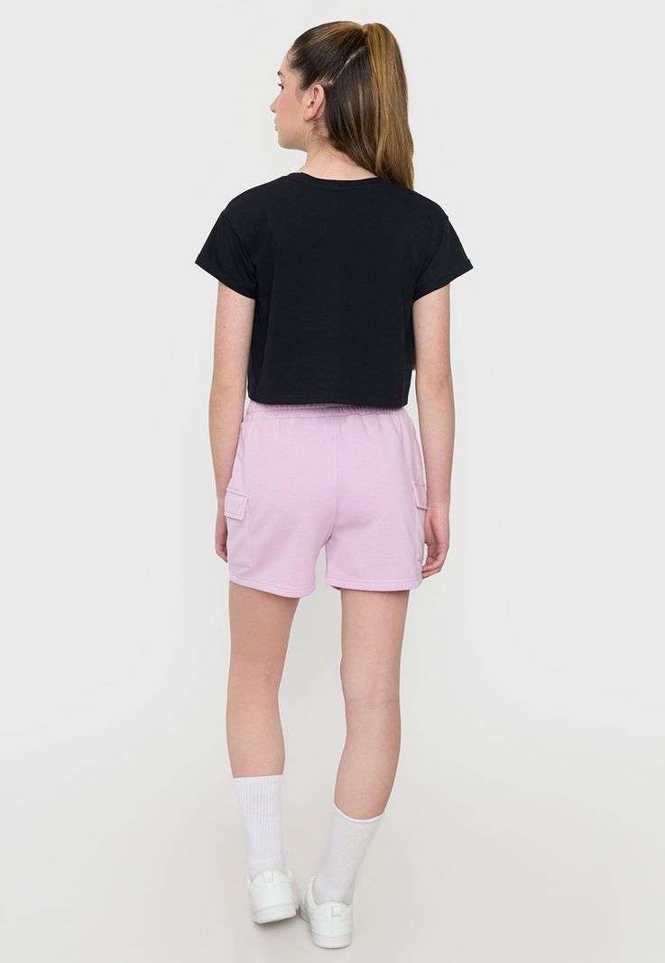 Short Niña Teen Punto Cargo Lila Corona-2