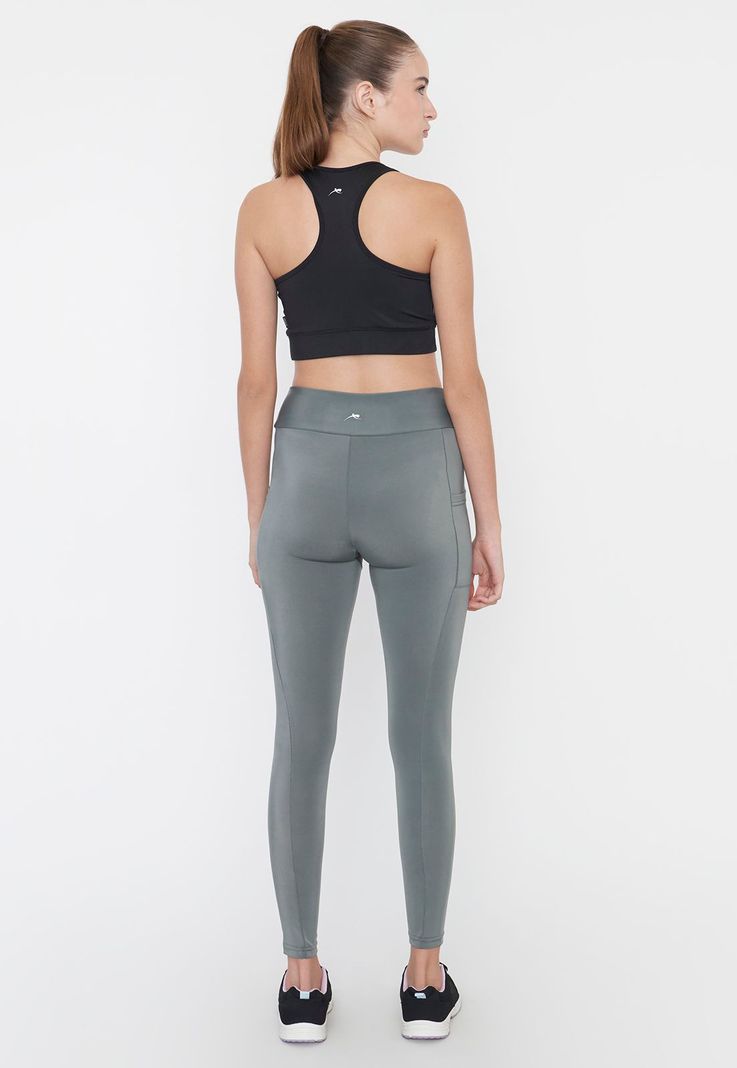 Calza Mujer Deportiva Pitillo Color Verde Corona-2
