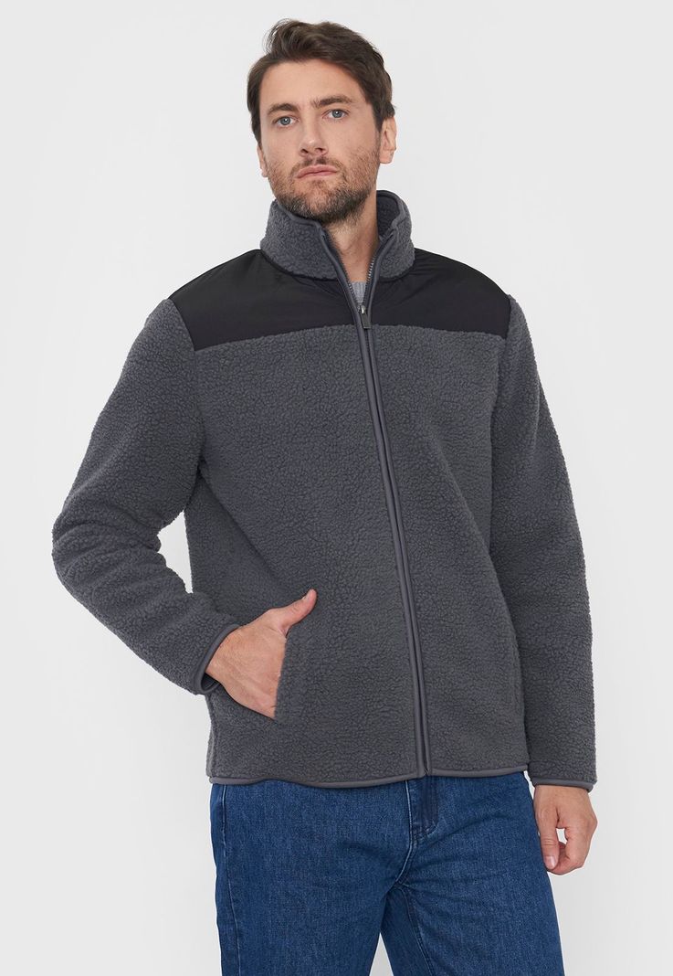 Chaqueta Hombre Sherpa Charcoal Corona-0