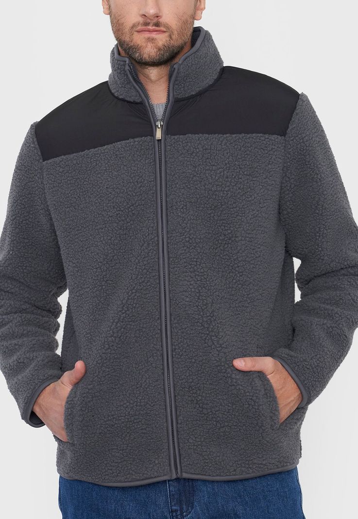 Chaqueta Hombre Sherpa Charcoal Corona-2