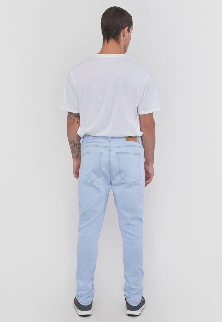 Jeans Hombre Skinny Fit Spandex Azul Claro Corona-1