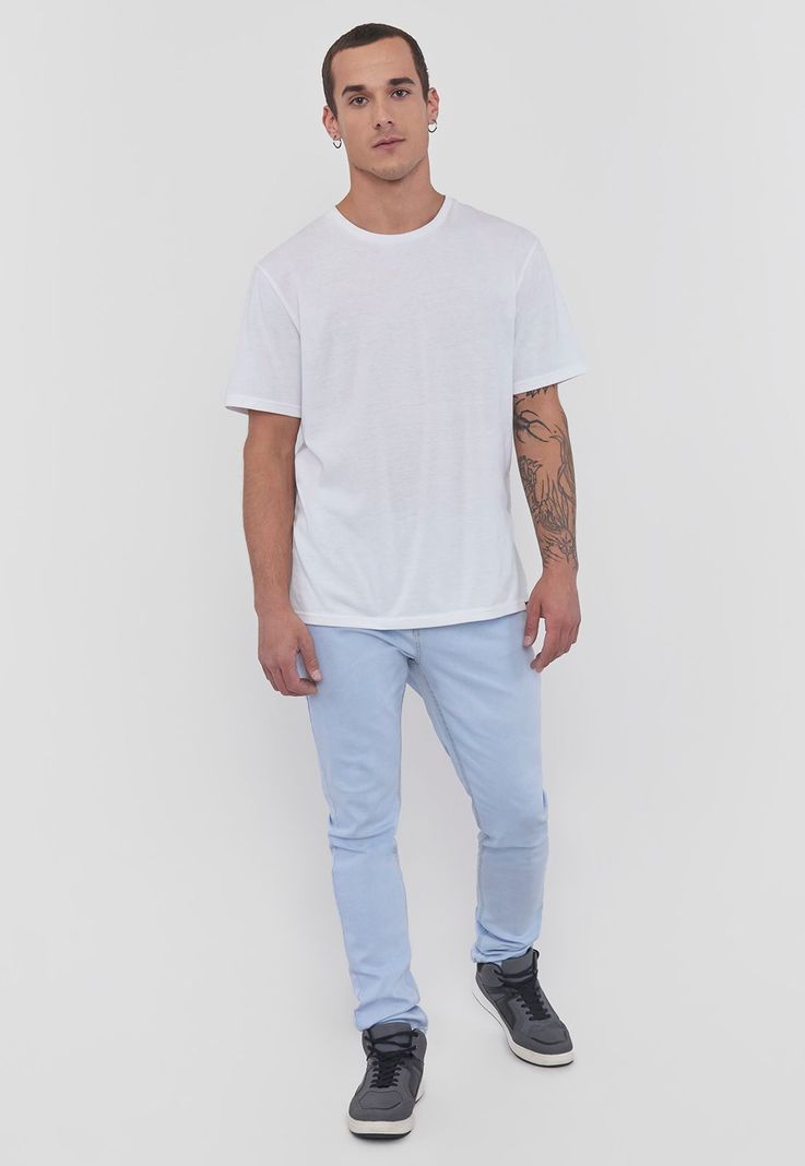 Jeans Hombre Skinny Fit Spandex Azul Claro Corona-3