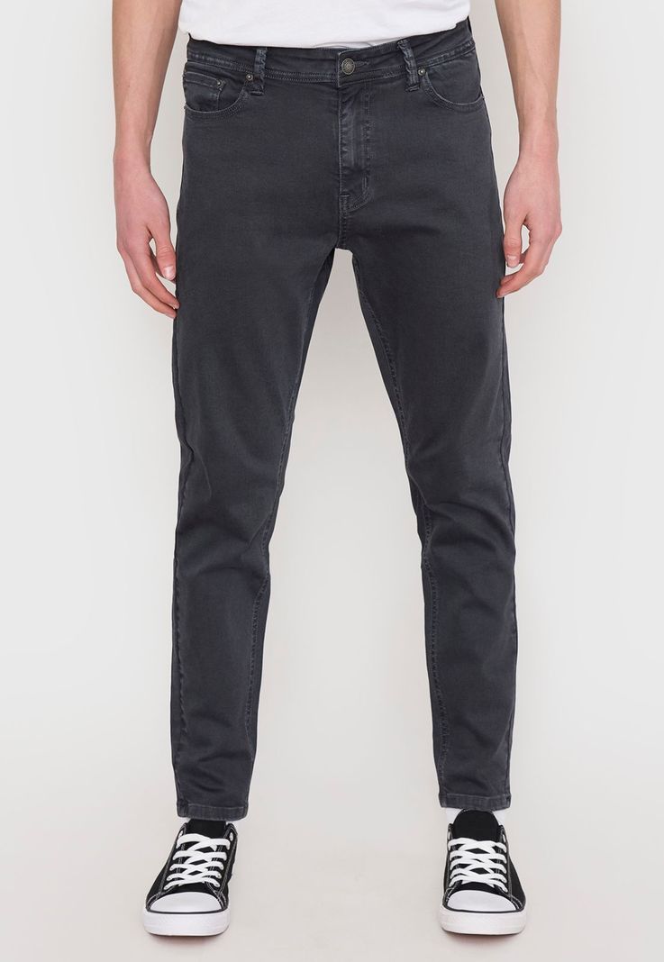 Jeans Hombre Skinny Fit Gris Corona-1