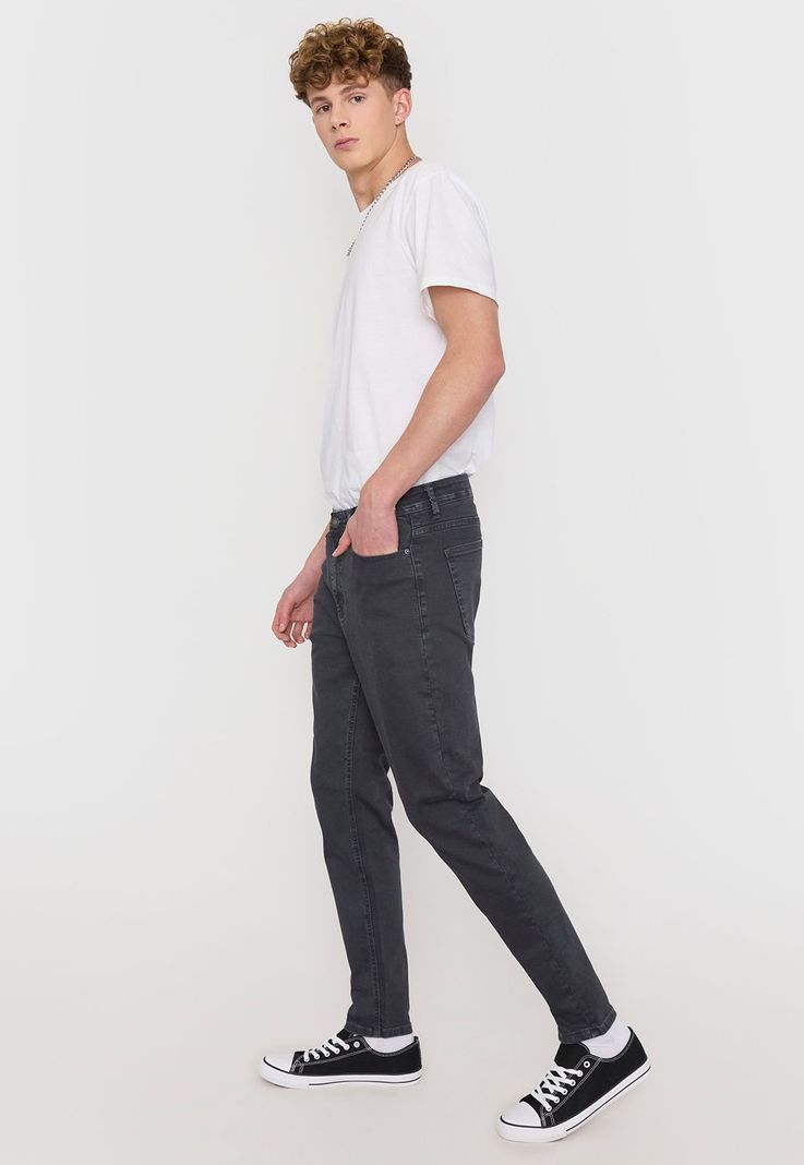 Jeans Hombre Skinny Fit Gris Corona-3