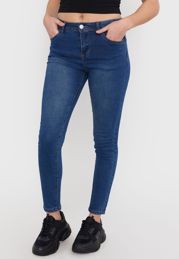 Jeans Skinny Mujer Color Negro Corona-1