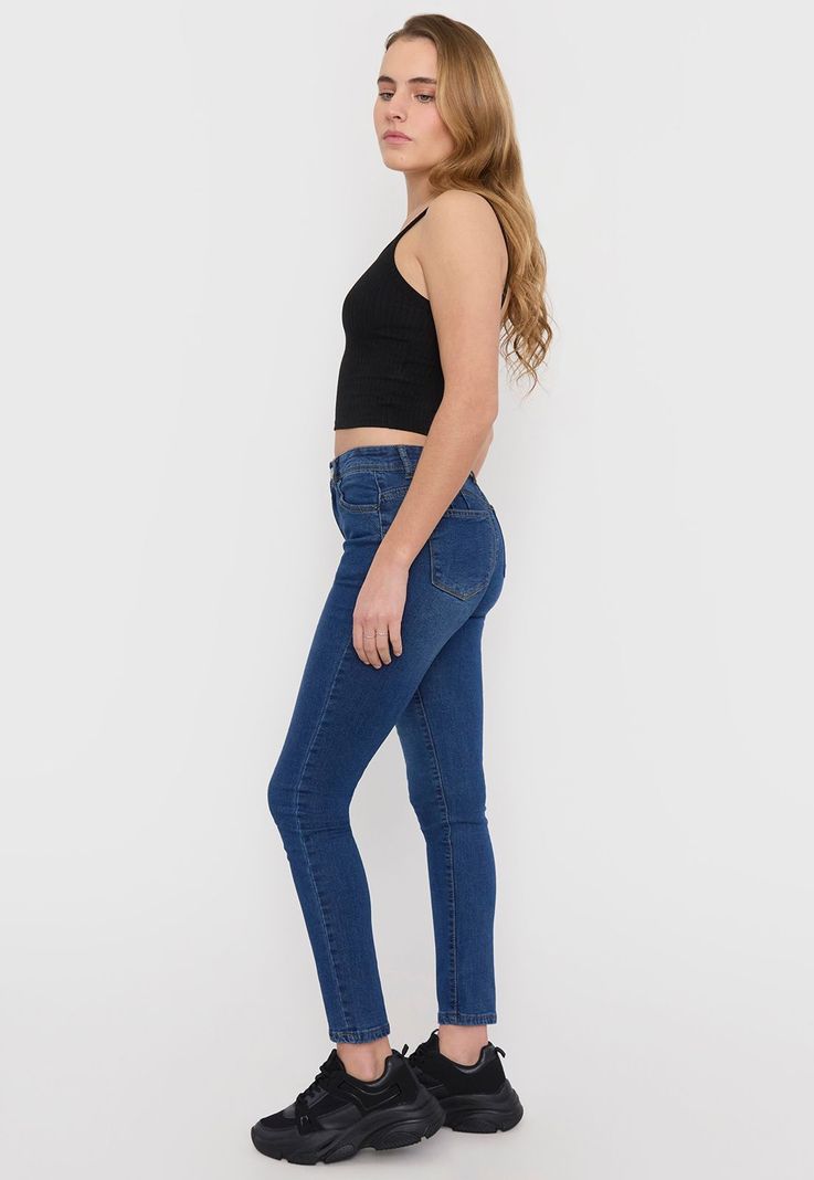 Jeans Skinny Mujer Color Negro Corona-3