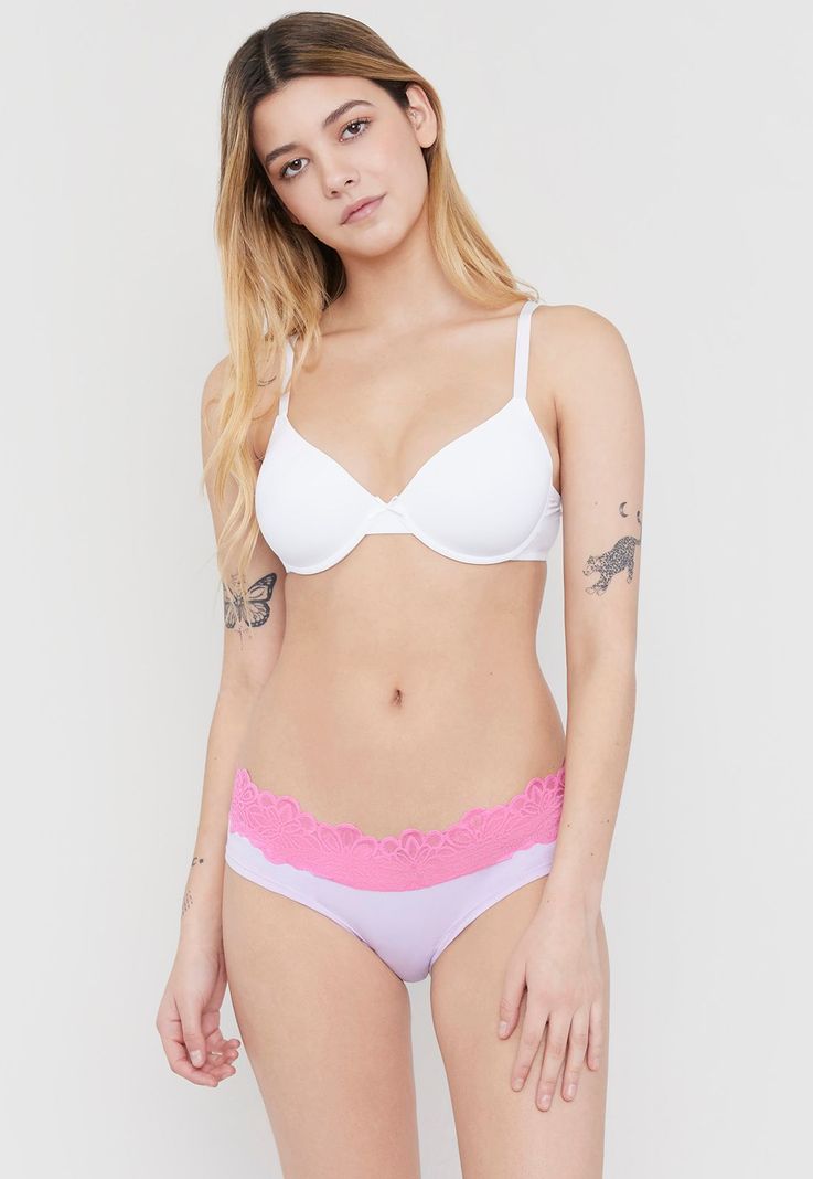 Pantaleta Mujer Lila Cotton Corona-0