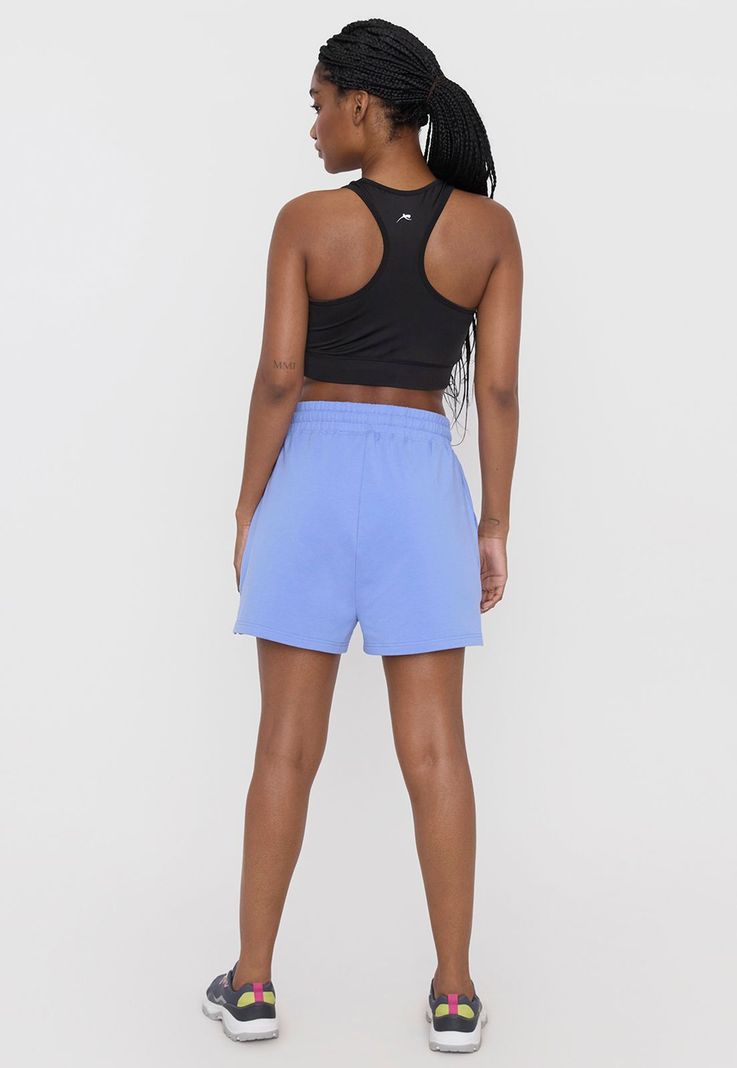 Short Mujer Deportivo Buzo Celeste Corona-2