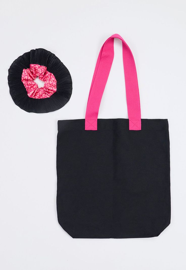 Tote Bag + Scrunchie Mujer Coral Corona-1