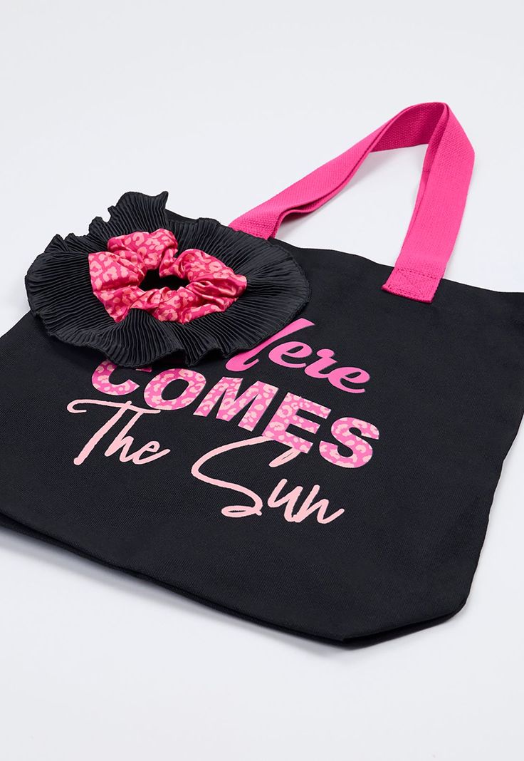 Tote Bag + Scrunchie Mujer Coral Corona-2