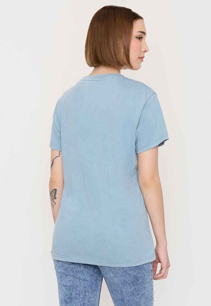 Polera Mujer Fun Oversize Celeste Corona-1
