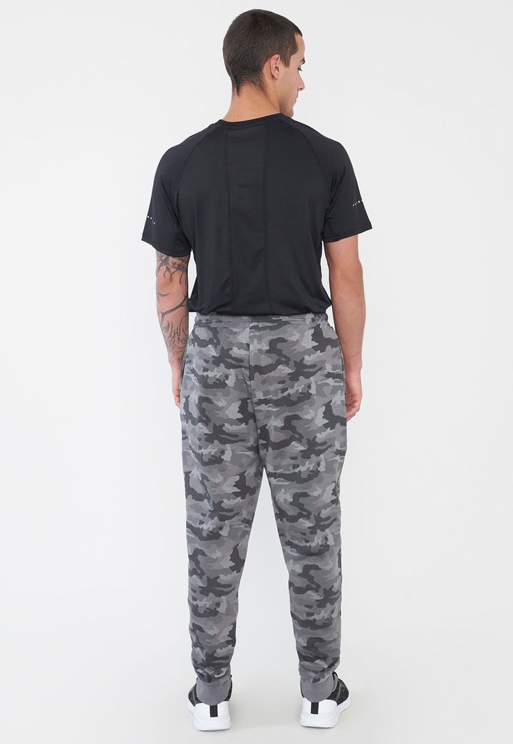 Buzo Hombre Deportivo Jogger Print Gris Corona-2