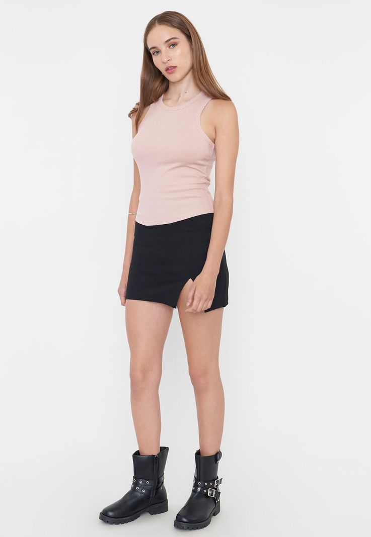Polera Mujer Sin Mangas Desgaste Rosado Corona-3